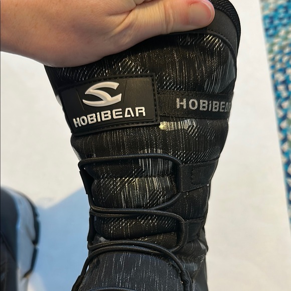 Black Kids Winter Boots - Picture 2 of 10